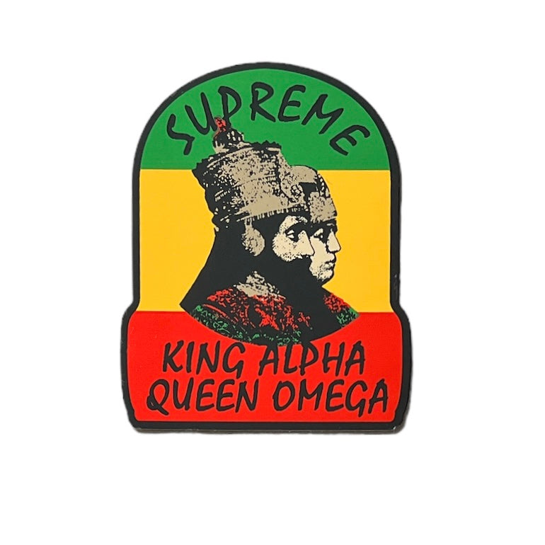 Supreme King Alpha Queen Omega Sticker FW15 