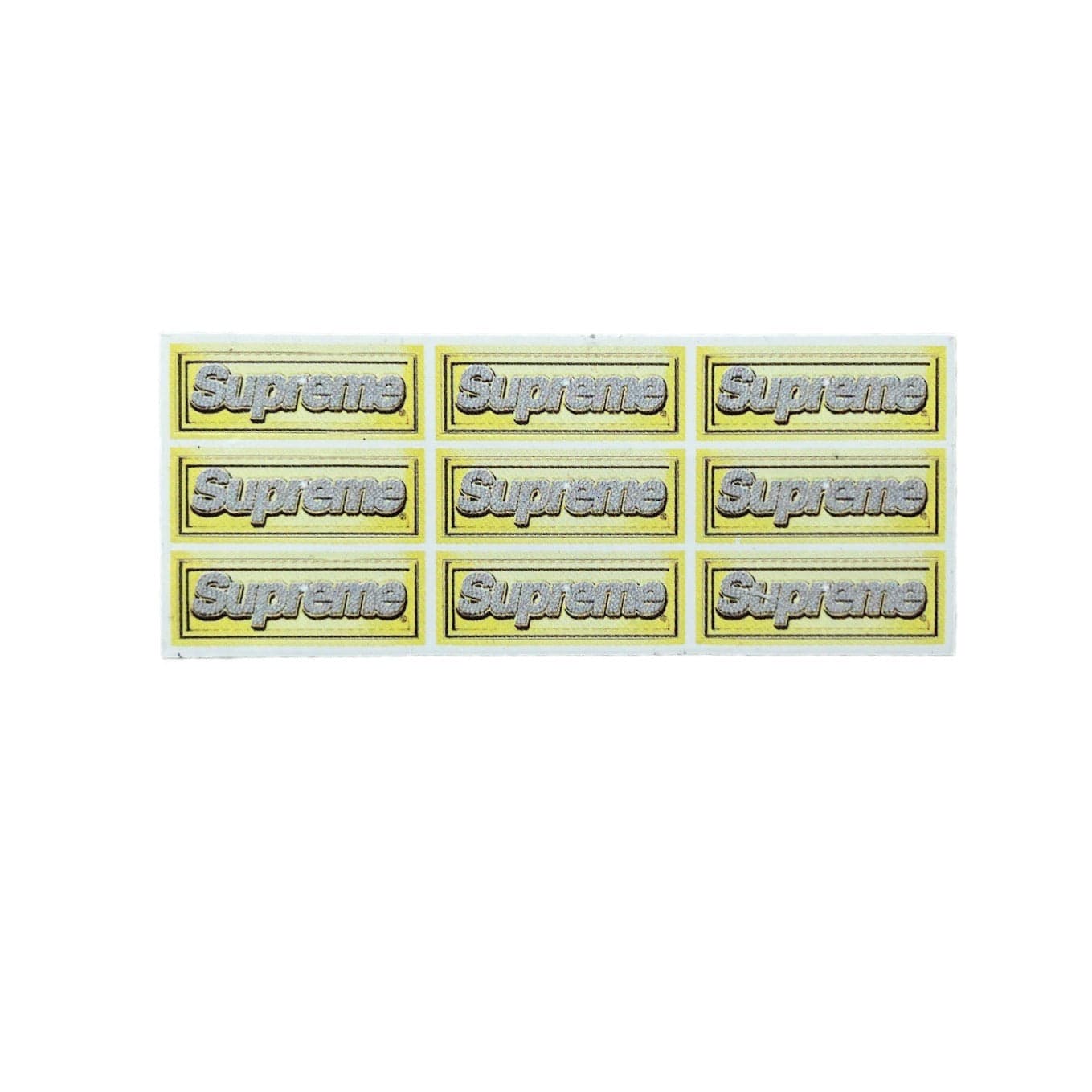 Supreme Bling Box Logo Mini Stickers SS13