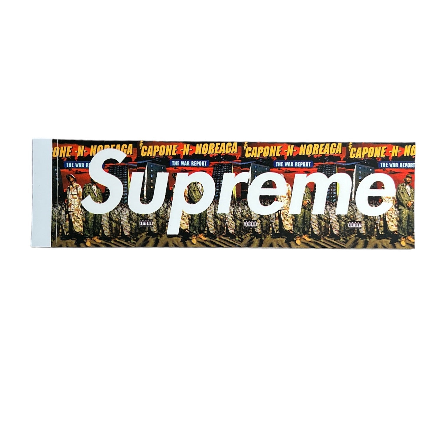 Supreme CNN Capone N Noreaga War Report Box Logo Sticker FW16 