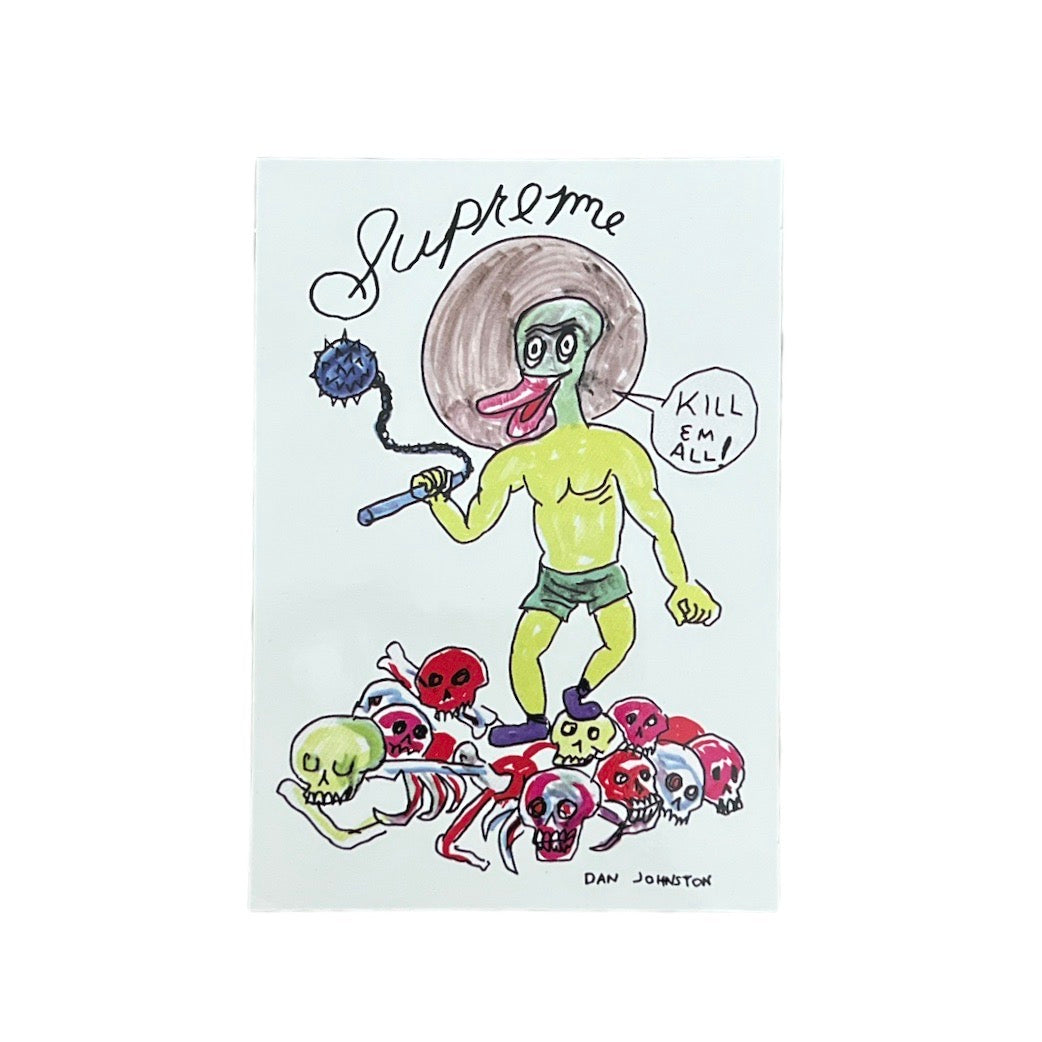 Supreme Daniel Johnston Kill Em All Sticker SS20