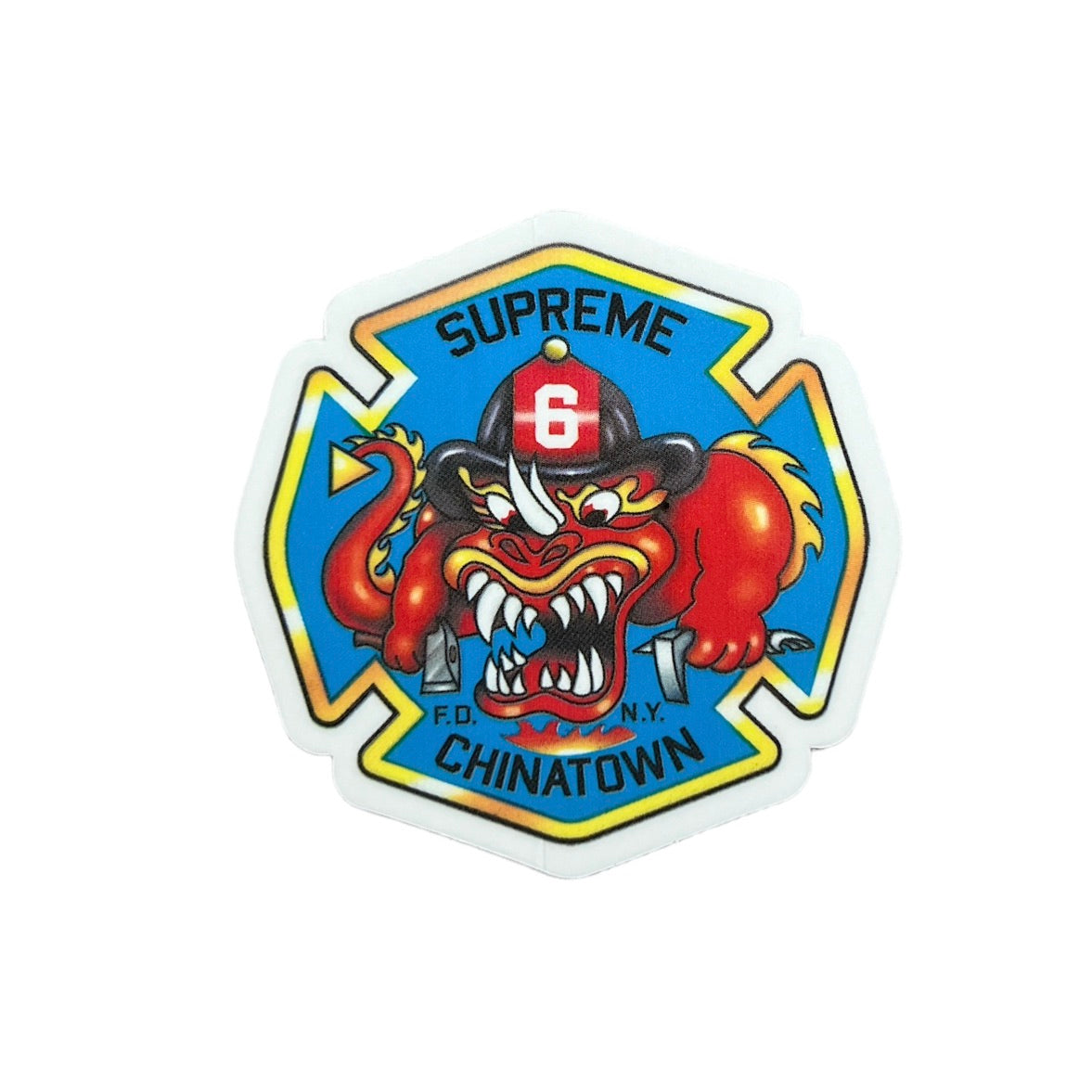 Supreme FDNY Chinatown Engine 6 Sticker FW22