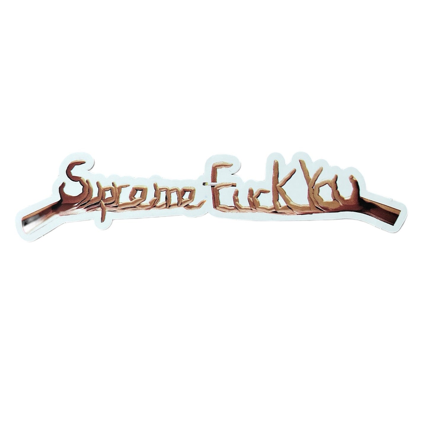 Supreme Fingers Fuck You Sticker FW18 