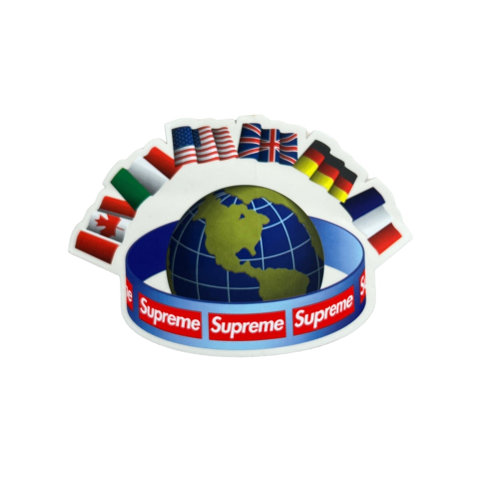 Supreme International Flags Sticker FW15