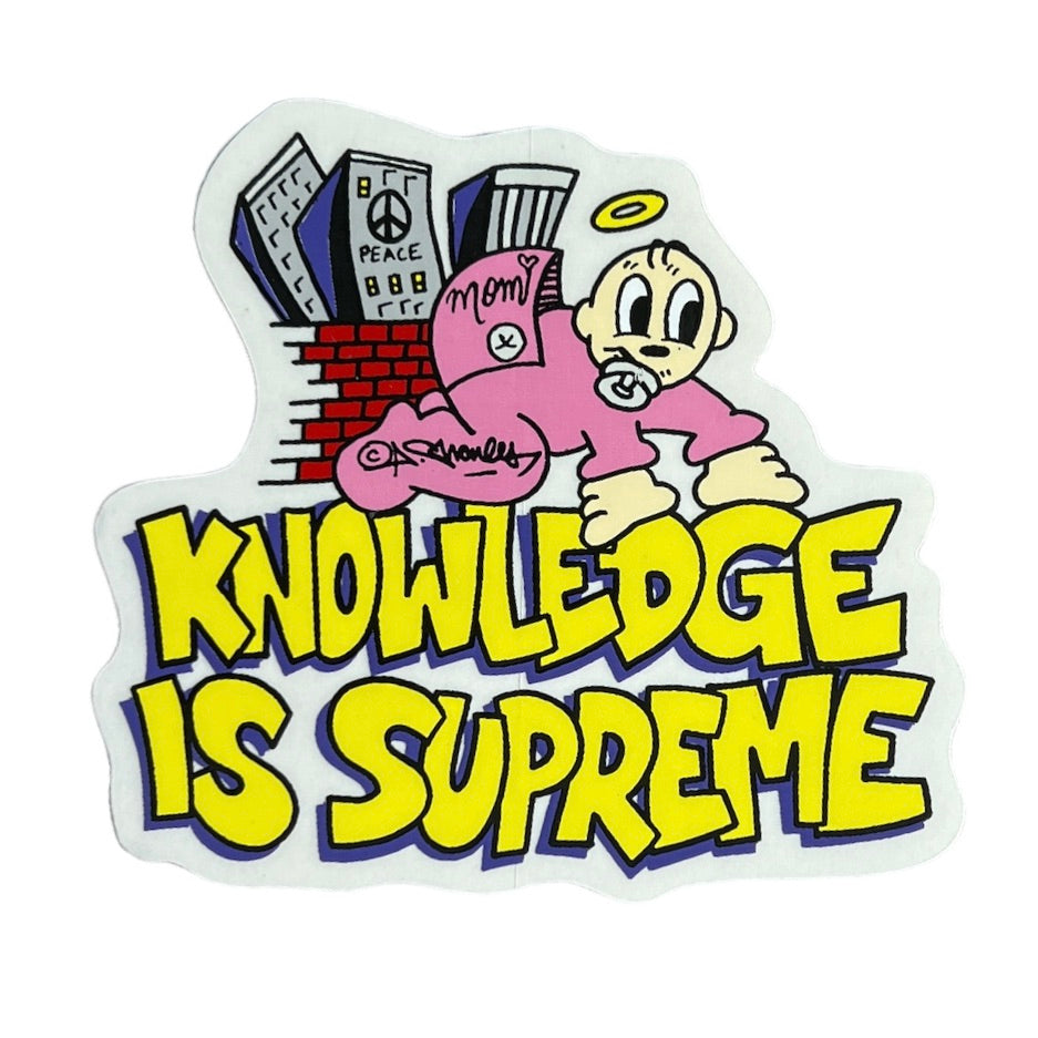 Supreme Knowledge Sticker SS22