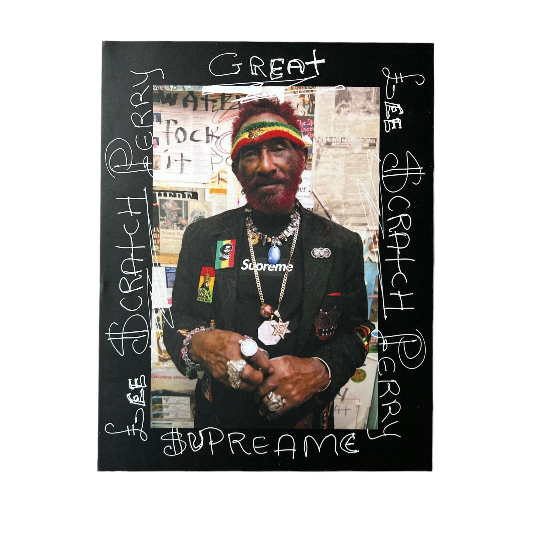 Supreme Lee Scratch Perry Sticker Black SS10