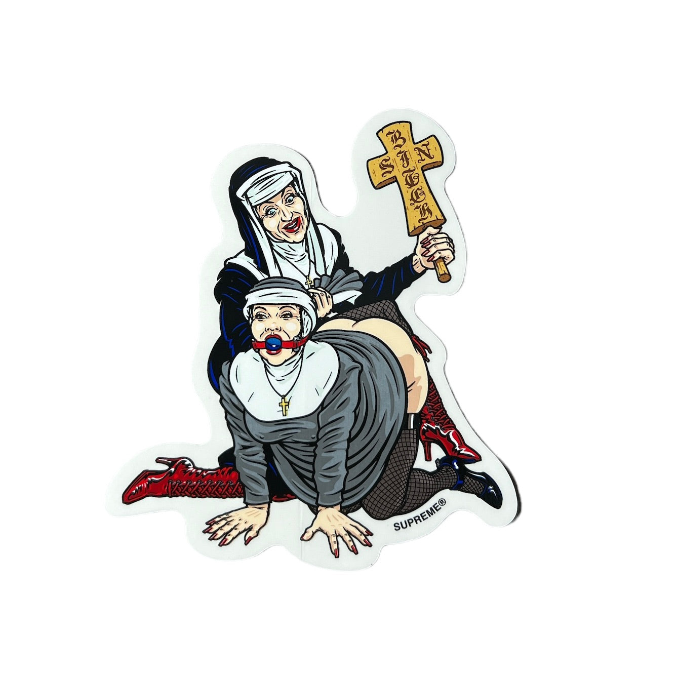 Supreme Nuns Sean Cliver Sticker FW22