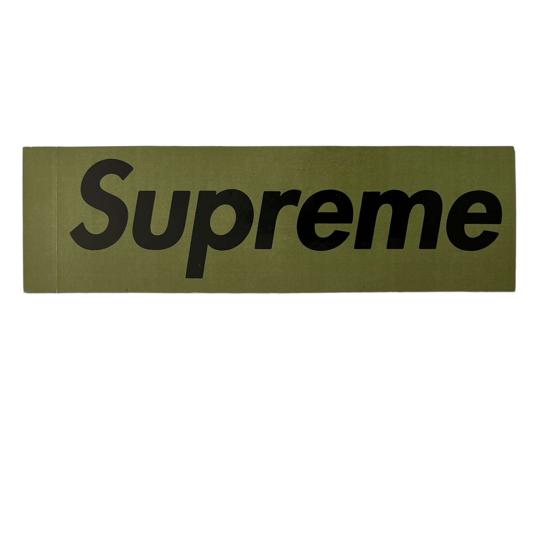 Supreme Olive/Black Box Logo Sticker 1997