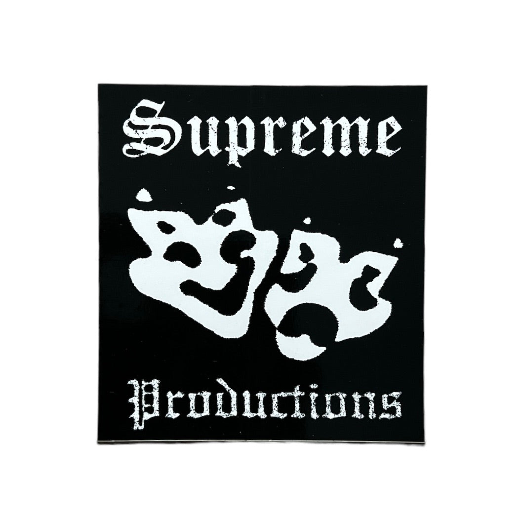 Supreme Productions Sticker Black SS16