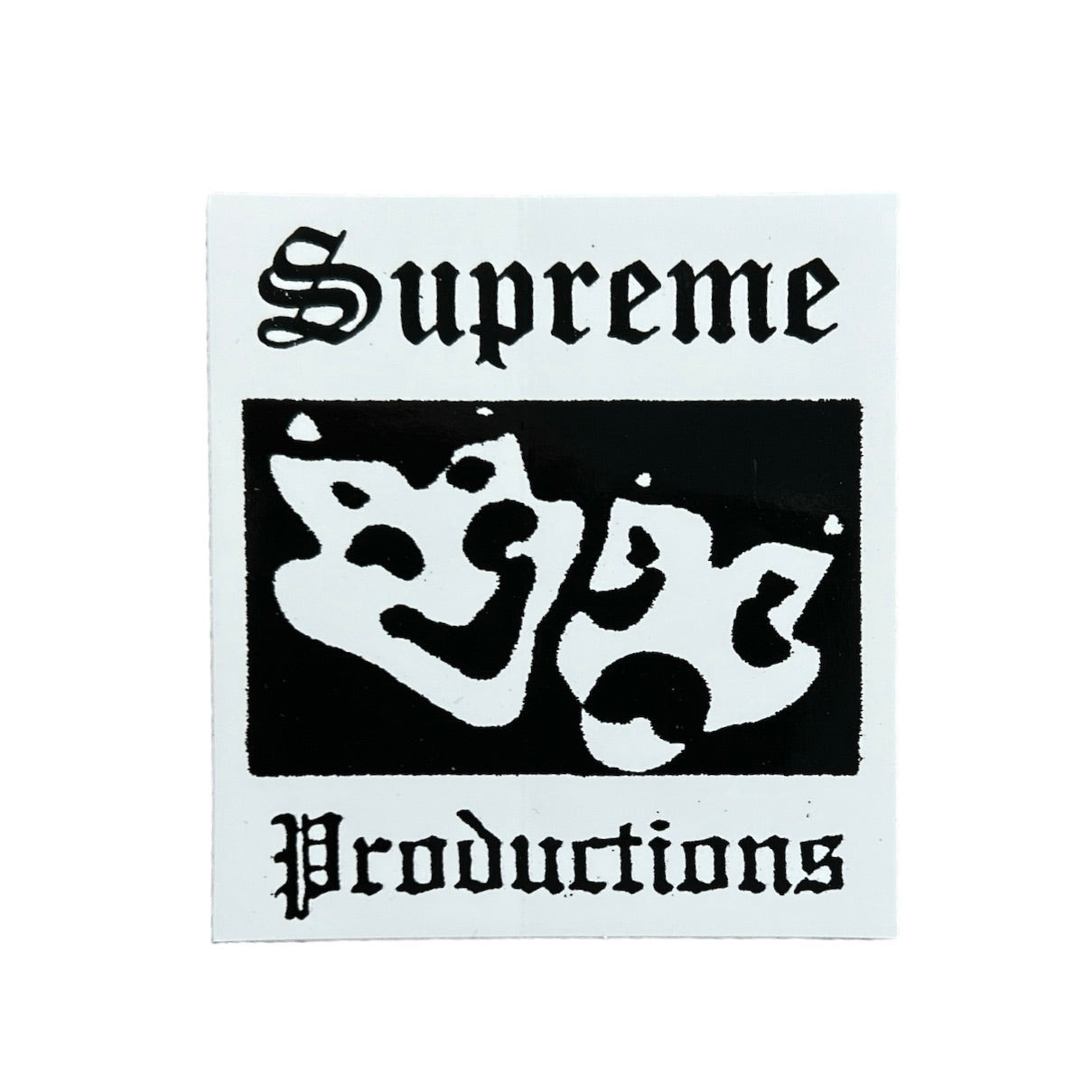 Supreme Productions Sticker White SS16