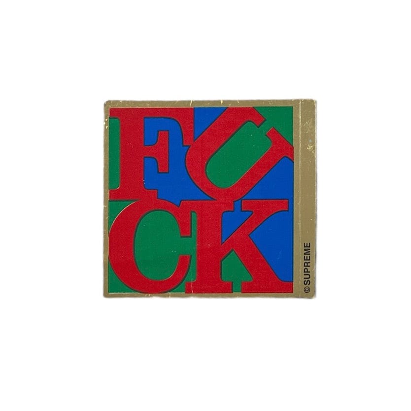 Supreme Fuck Robert Indiana Sticker FW11