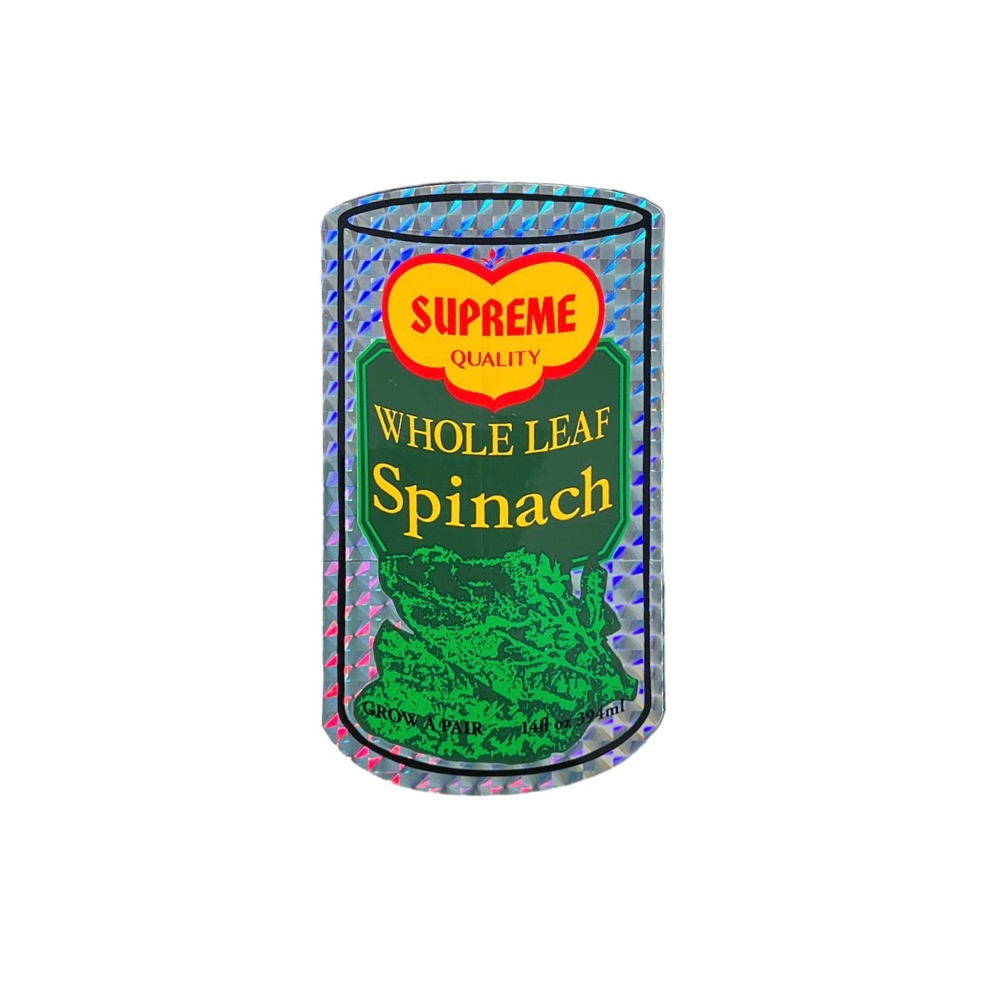 Supreme Whole Spinach Holographic Sticker SS15