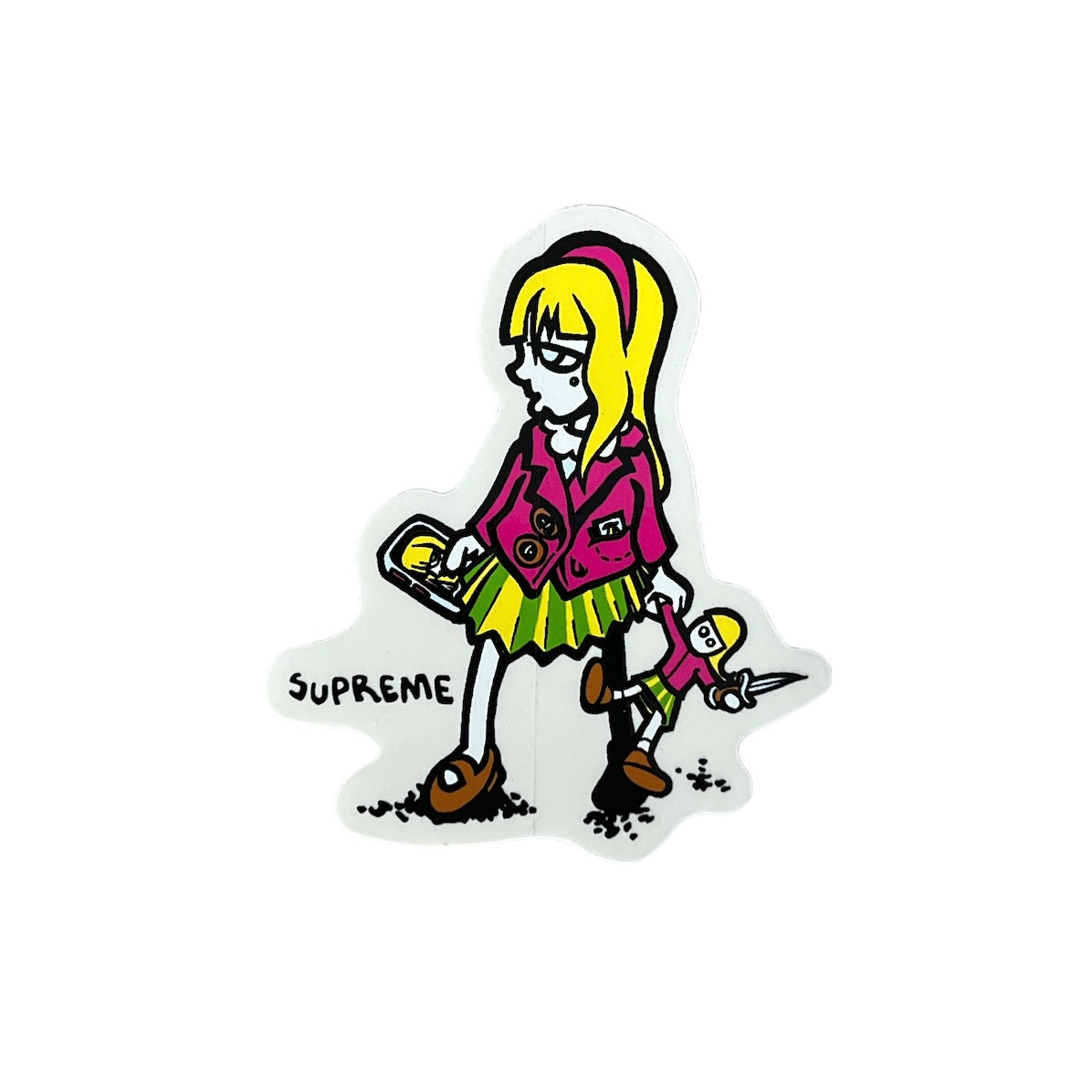 Supreme Andy Howell Suzie Switchblade Sticker SS19