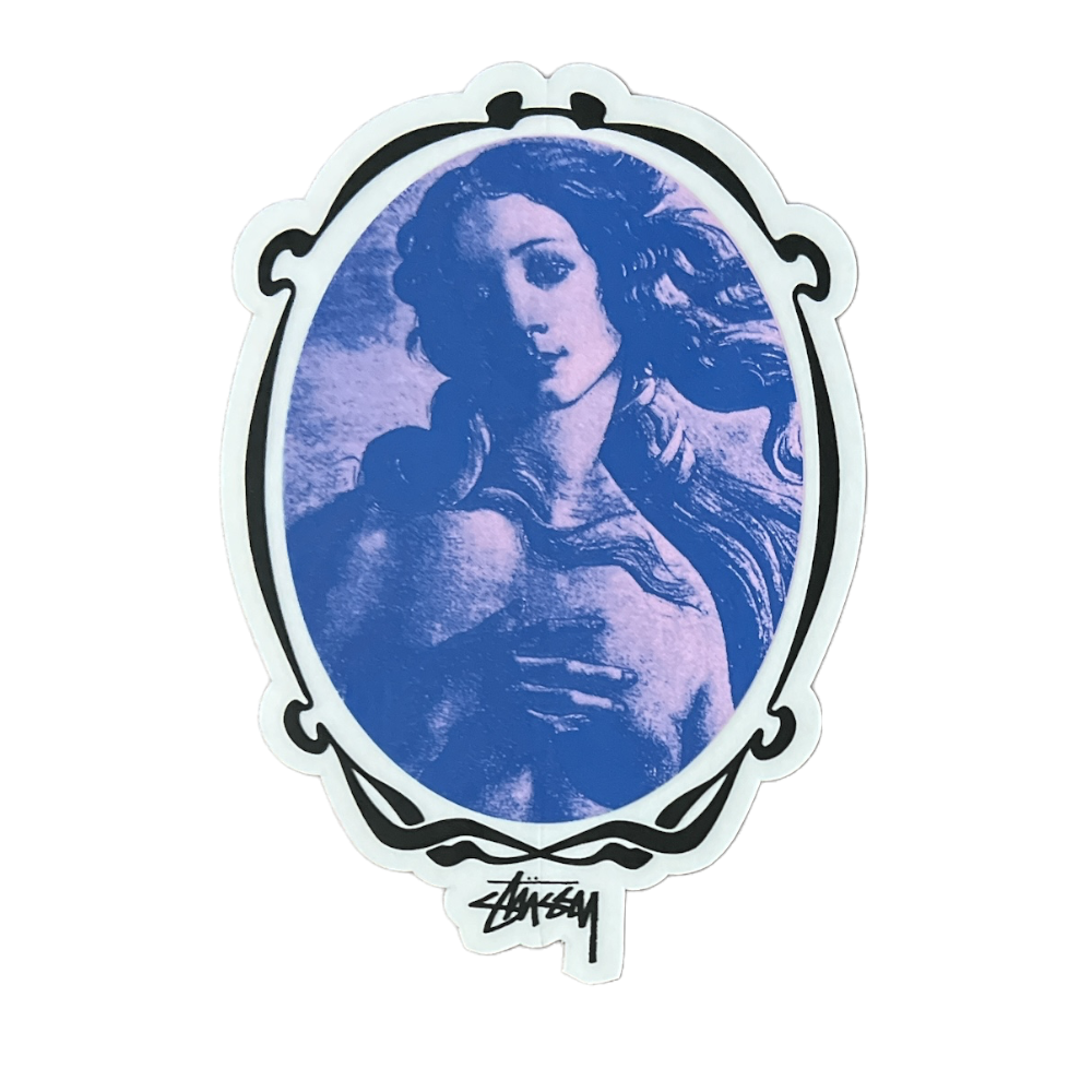 Stussy Venus Oval Sticker Purple