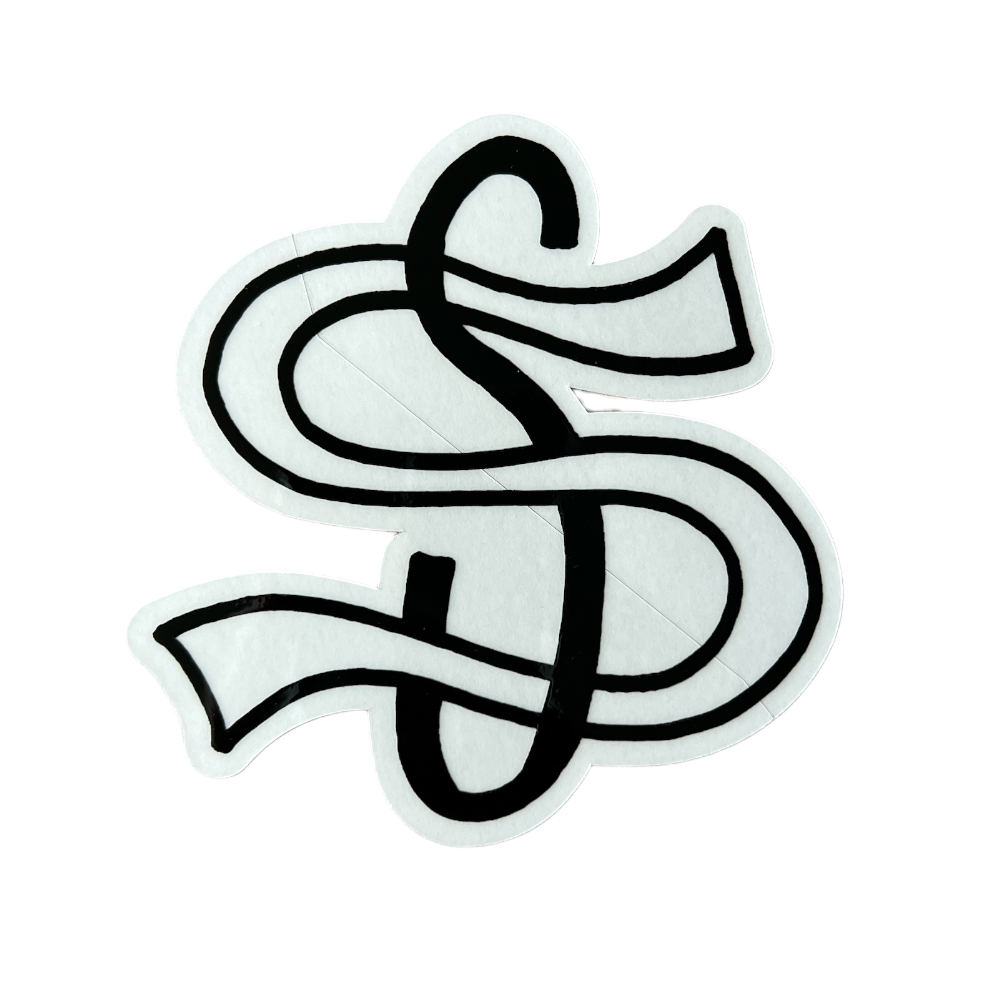 Stussy Dollar Sign Sticker Black