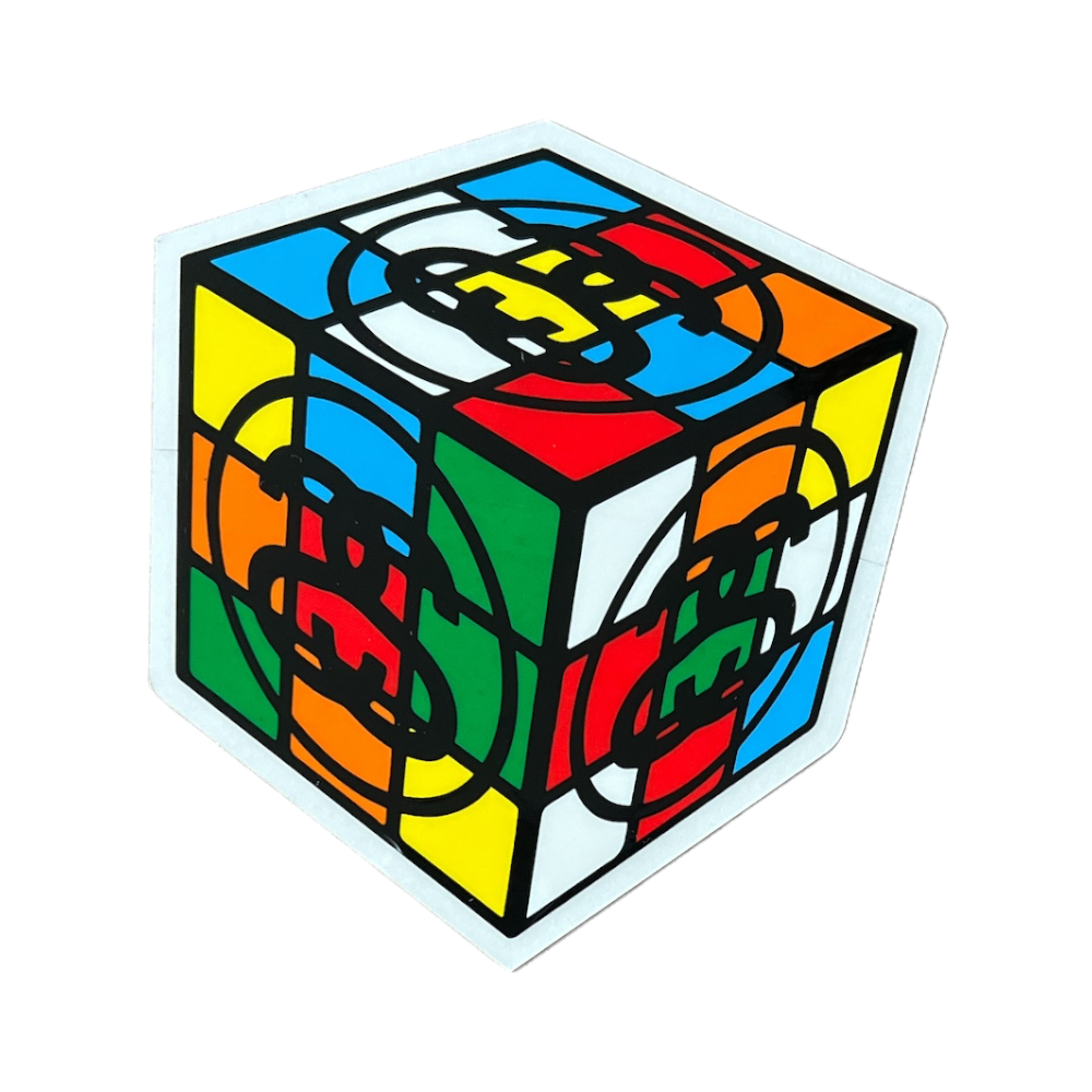 Stussy Rubiks Cube Sticker